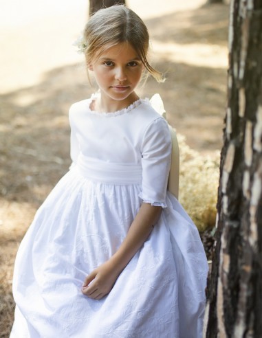 Vestido de Primera Comunión Borgoña