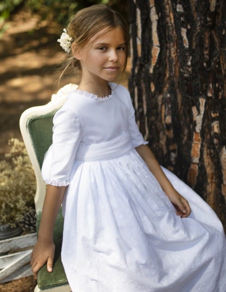 Vestido de Primera Comunión Borgoña