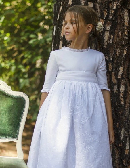 Vestido de Primera Comunión Borgoña