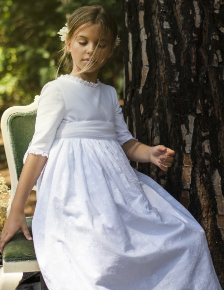 Vestido de Primera Comunión Borgoña