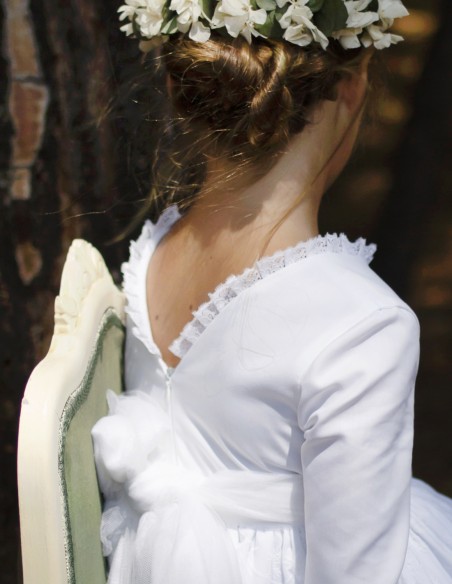 Vestido de Primera Comunión Borgoña