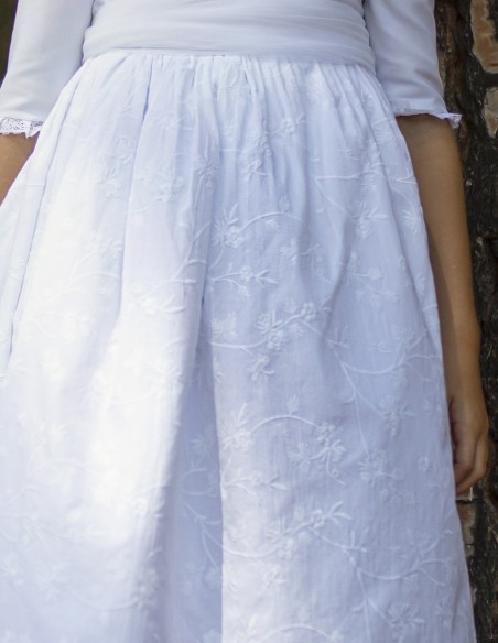 Vestido de Primera Comunión Borgoña