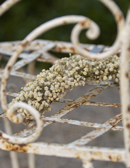 Tocado Paniculata blanca