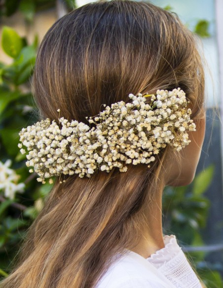 Tocado Paniculata blanca