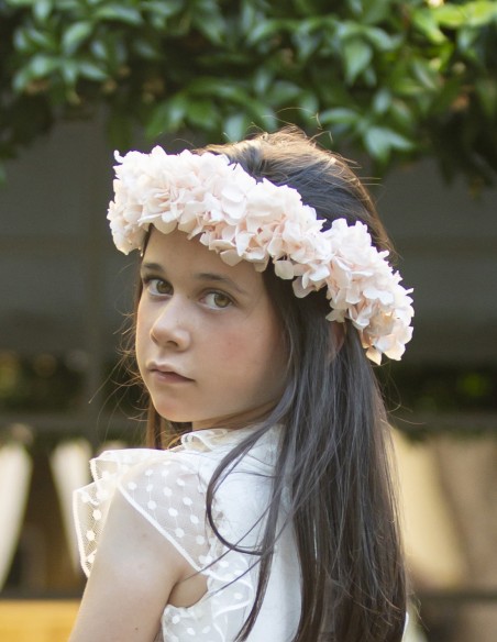 Tocado Hortensias empolvada