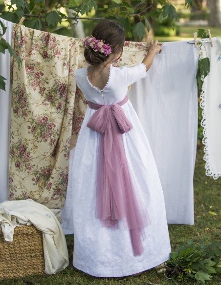 Vestido de Primera Comunión Borgoña