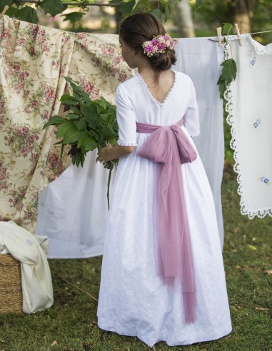 Vestido de Primera Comunión Borgoña