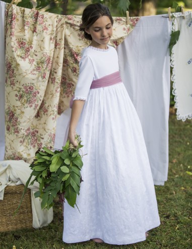 Vestido de Primera Comunión Borgoña