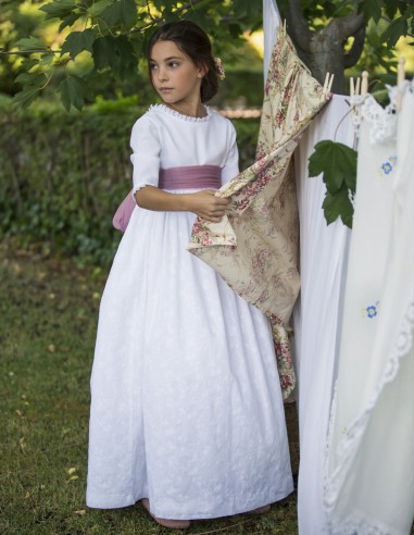 Vestido de Primera Comunión Borgoña