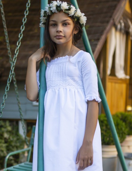 Vestido de Primera Comunión Blanca