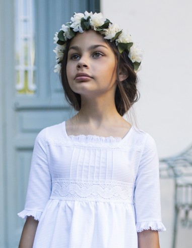 Vestido de Primera Comunión Blanca