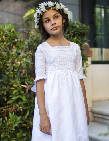 Vestido de Primera Comunión Blanca