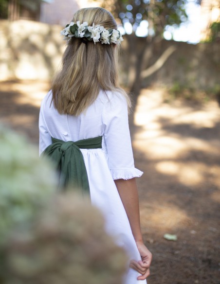 Vestido de Primera Comunión Eucalipto