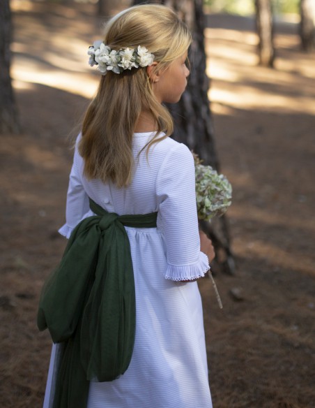 Vestido de Primera Comunión Eucalipto