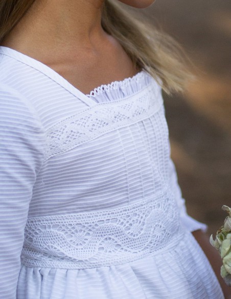 Vestido de Primera Comunión Eucalipto