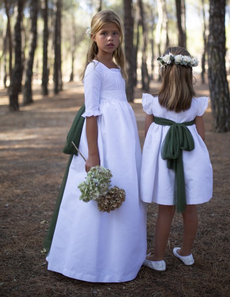 Vestido de Primera Comunión Eucalipto