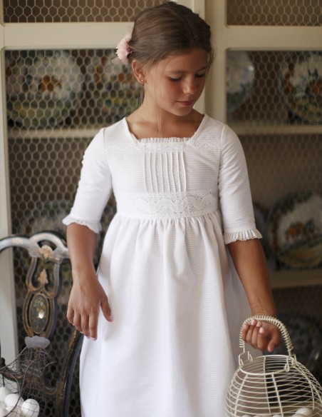 Vestido de Primera Comunión Bolillos