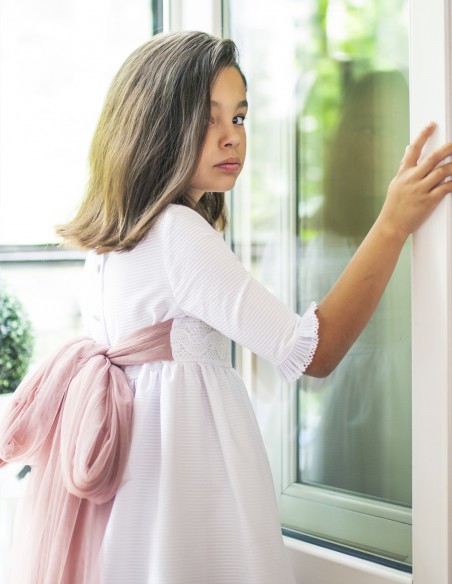 Vestido de Primera Comunión Bolillos