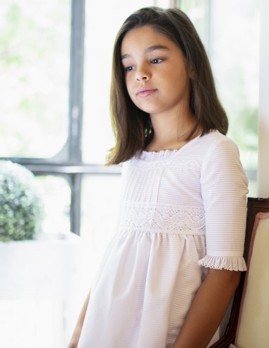 Vestido de Primera Comunión Bolillos