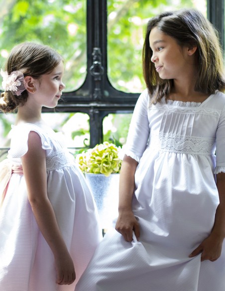 Vestido de Primera Comunión Bolillos