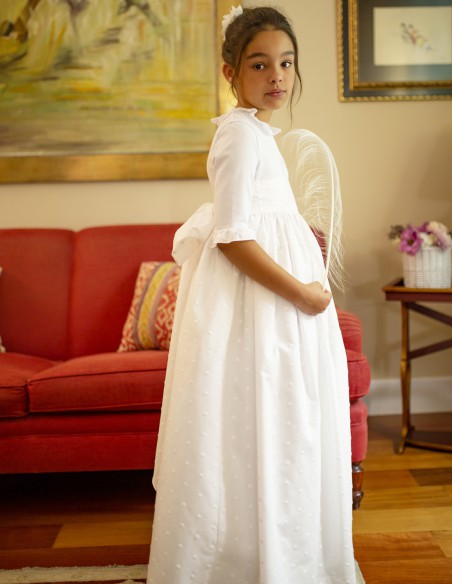 Vestido de Primera Comunión Topos