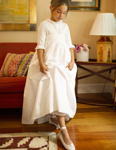 Vestido de Primera Comunión Topos