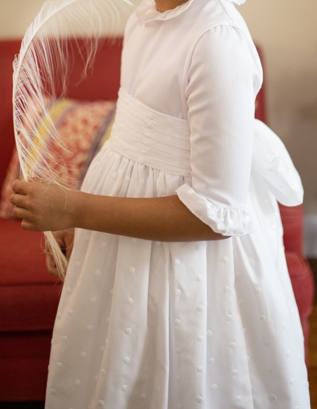 Vestido de Primera Comunión Topos