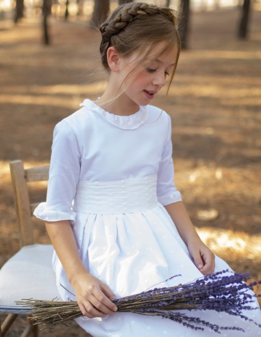 Vestido de Primera Comunión Topos