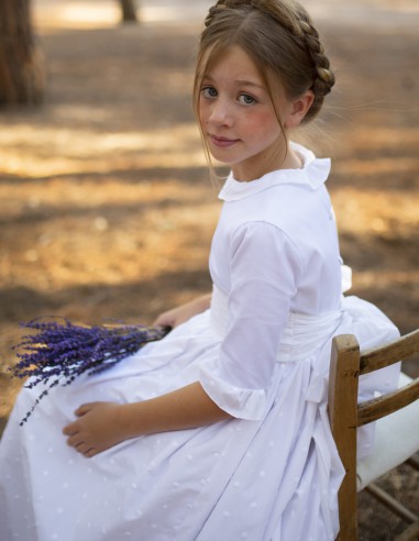 Vestido de Primera Comunión Topos