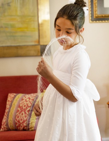 Vestido de Primera Comunión Topos