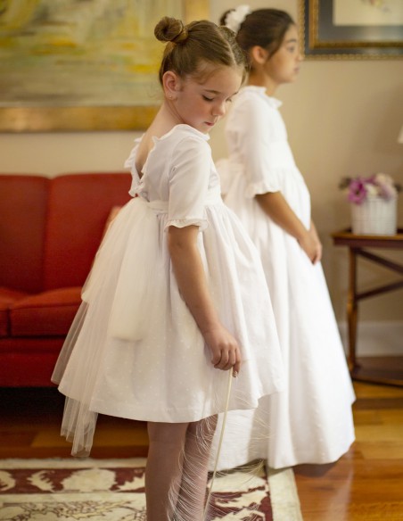 Vestido de Primera Comunión Topos